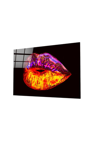 Tableau en verre trempé Lip 