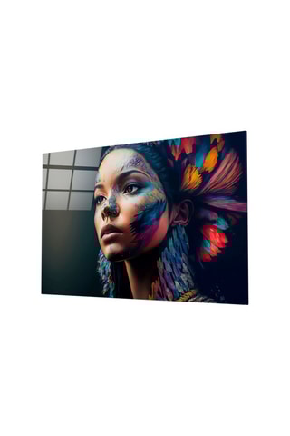 Tableau en verre trempé Girl with a Tattoo 