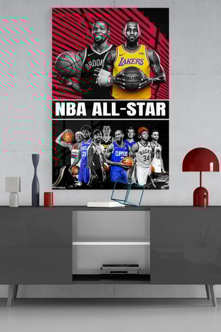 Tableau en verre trempé Joueurs NBA All-Star