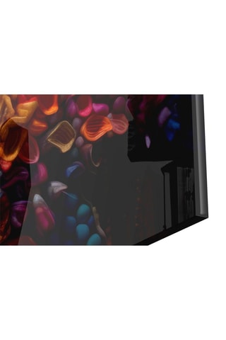 Tableau en verre trempé Lips and Flowers