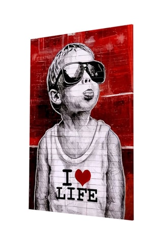 Tableau en verre trempé I Love Life