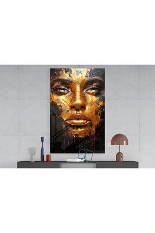 Tableau en verre trempé Golden Melt