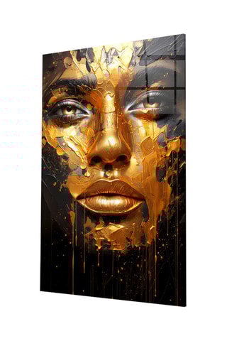 Tableau en verre trempé Golden Melt