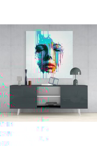 Tableau en verre trempé Face of Her