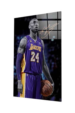 Tableau en verre trempé Kobe Bryant