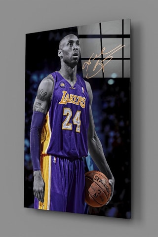 Tableau en verre trempé Kobe Bryant