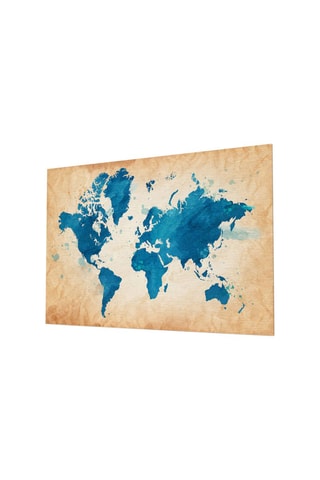 Tableau en verre trempé World Map