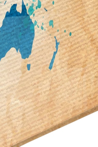 Tableau en verre trempé World Map