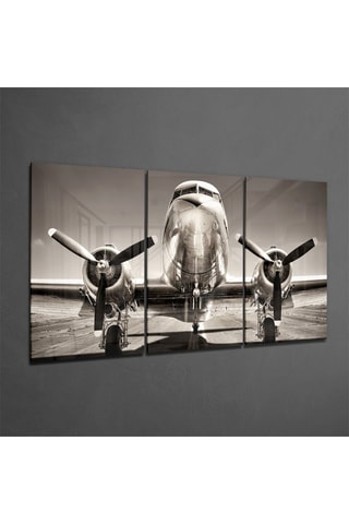 Triptyque en verre trempé Plane