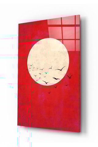 Tableau en verre trempé Fly from the Moon 