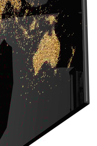 Tableau en verre trempé World Map 