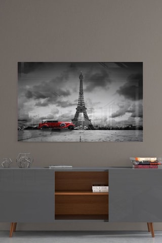 Tableau en verre trempé Vue de la Tour Eiffel