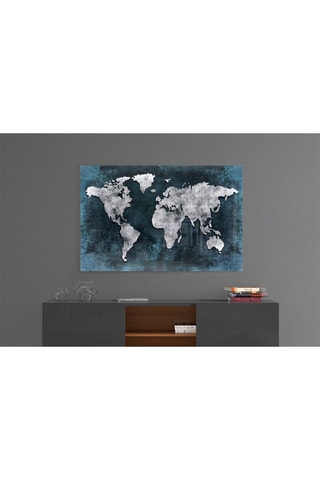 Tableau en verre trempé World Map 