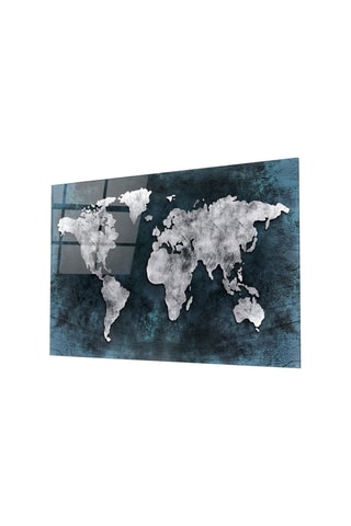Tableau en verre trempé World Map 
