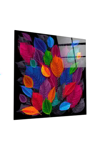 Tableau en verre trempé Colorful Leaves 