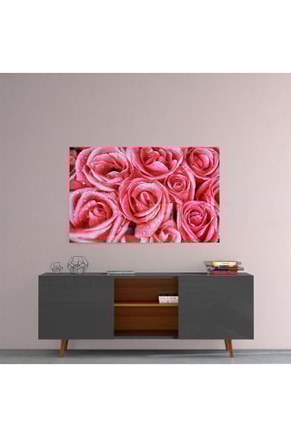 Tableau en verre trempé Pink Rose 