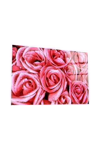 Tableau en verre trempé Pink Rose 