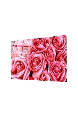 Tableau en verre trempé Pink Rose 