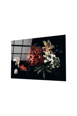 Tableau en verre trempé Floral Pattern 