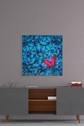 Tableau en verre trempé Papillons