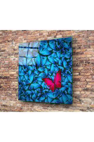 Tableau en verre trempé Papillons