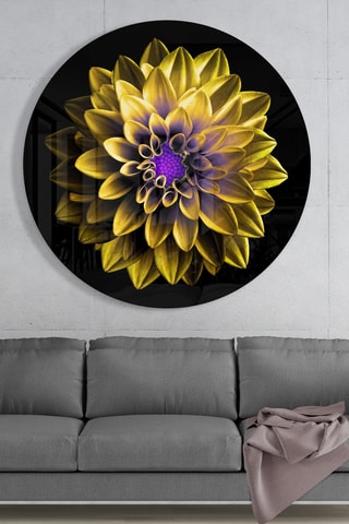 Tableau en verre trempé Fleur