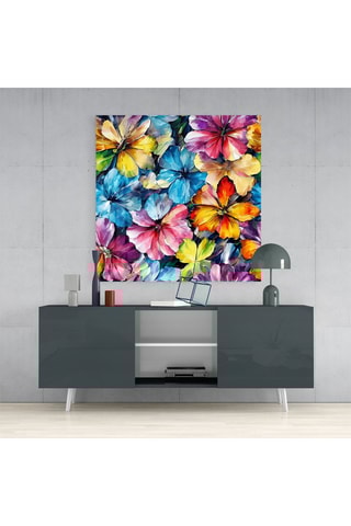 Tableau en verre trempé Flowers Glass