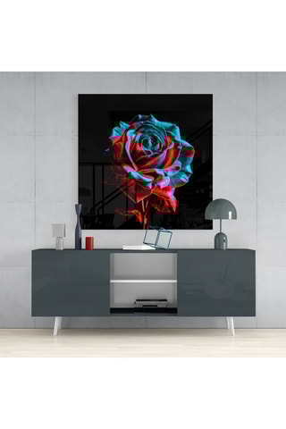 Tableau en verre trempé Rose