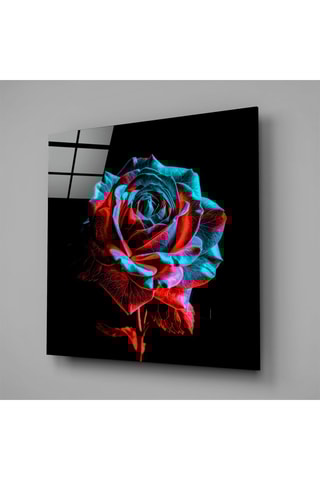 Tableau en verre trempé Rose