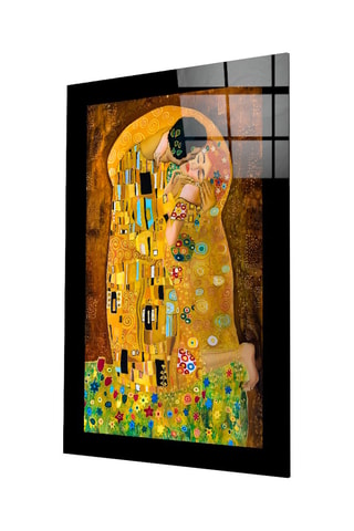 Tableau en verre trempé "Le Baiser" - Klimt - Reproduction
