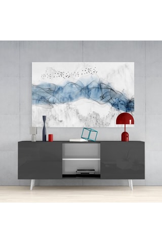Tableau en verre trempé Blue Fog 