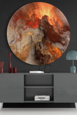 Tableau en verre trempé Vue de la lave