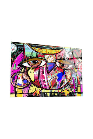Tableau en verre trempé Abstract Owl 