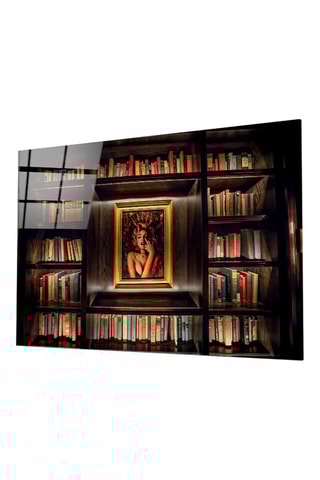 Tableau en verre trempé Bibliothèque