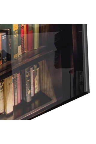 Tableau en verre trempé Bibliothèque