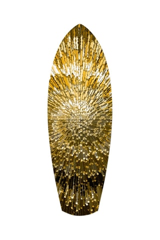 Décoration murale en verre trempé Golden Helix - Jaune