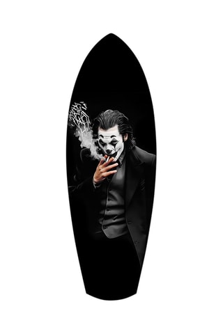 Décoration murale en verre trempé Joker DC Comics - Noir et blanc