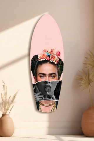 Décoration murale en verre trempé Contemporary Frida - Rose