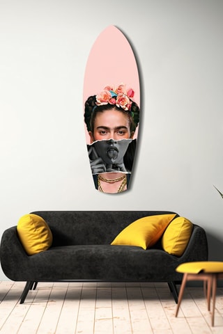 Décoration murale en verre trempé Contemporary Frida - Rose