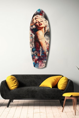Décoration murale en verre trempé Marilyn Monroe Vintage Dreams - Multicolor