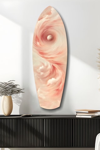 Décoration murale en verre trempé Pinky Swirl - Rose