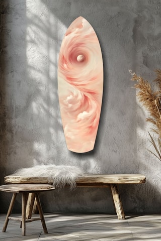 Décoration murale en verre trempé Pinky Swirl - Rose