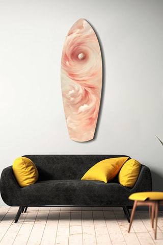 Décoration murale en verre trempé Pinky Swirl - Rose