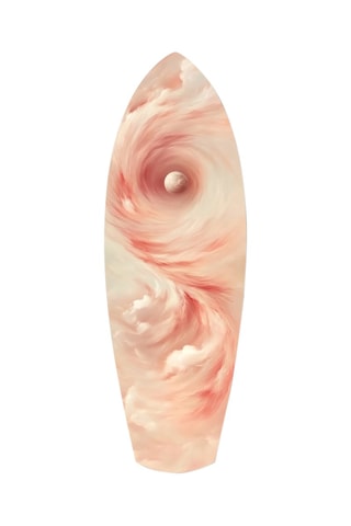 Décoration murale en verre trempé Pinky Swirl - Rose