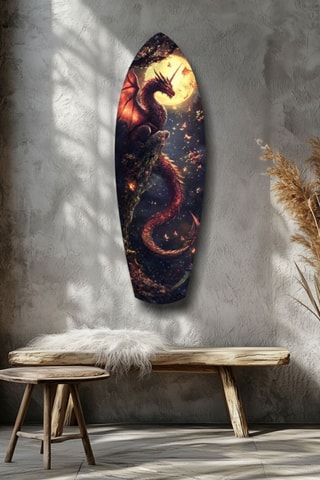 Tableau Moonlit Dragon Flight of the Night