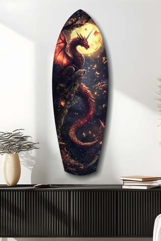Tableau Moonlit Dragon Flight of the Night