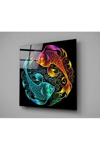 Tableau en verre trempé Ying & Yang