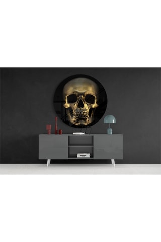 Tableau en verre trempé Skull