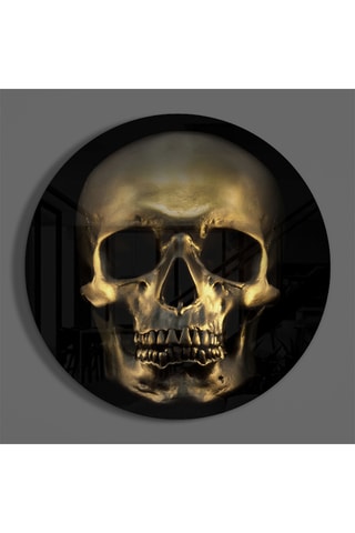 Tableau en verre trempé Skull