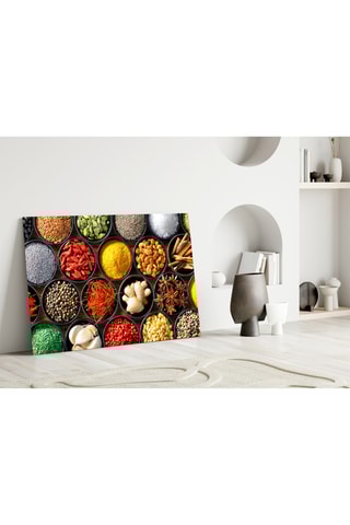 Tableau en verre trempé Macarons
